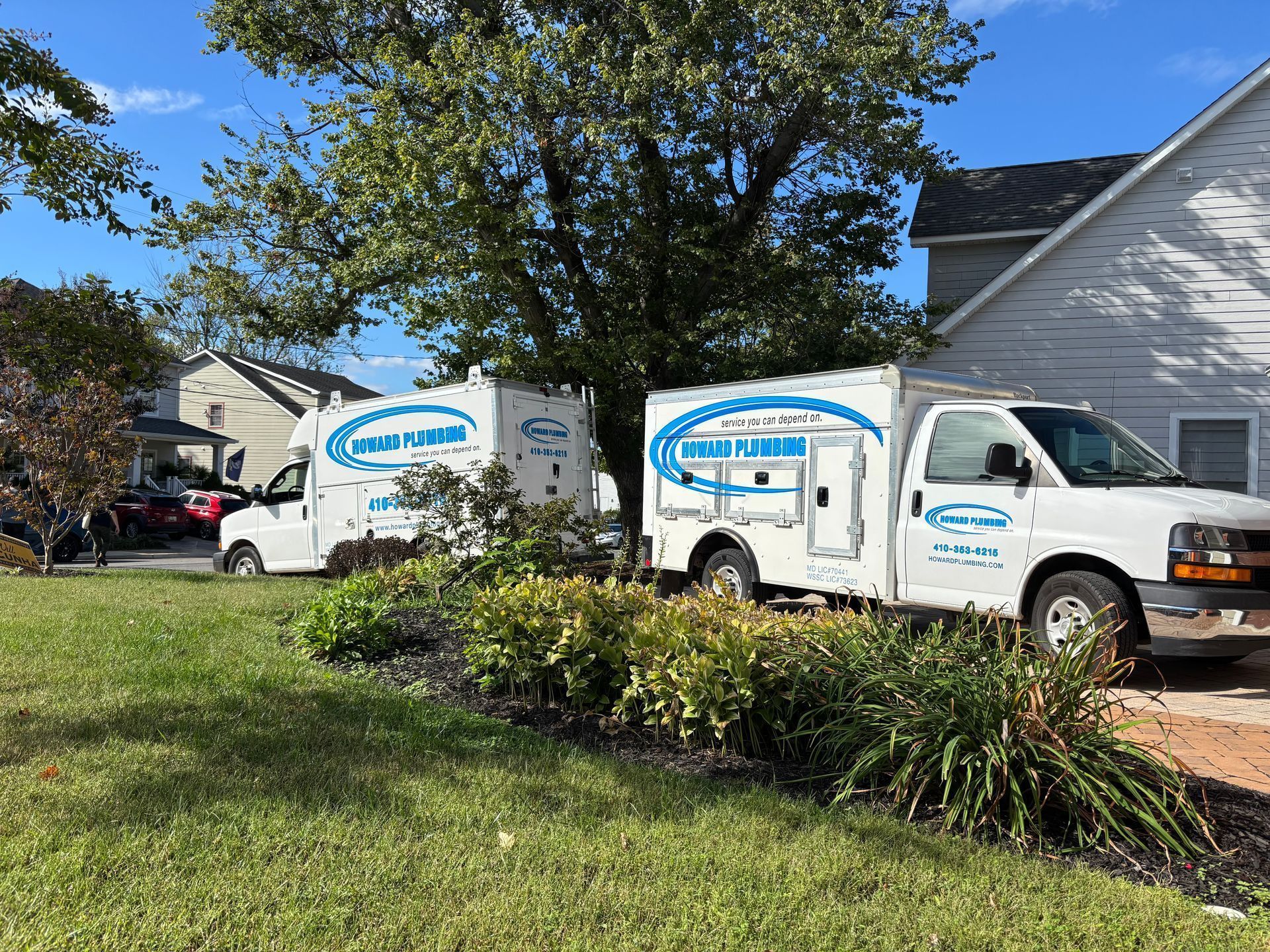 P.A. Leone & Sons Plumbing licensed plumber working on a residential install in Syracuse, New York